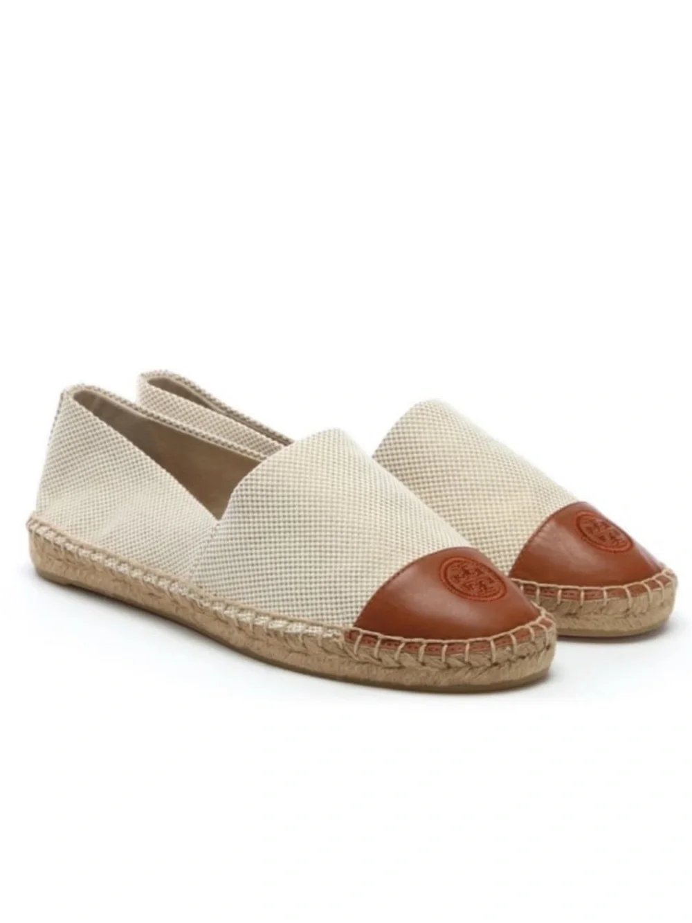 NWOT TORY BURCH CANVAS And LEATHER ESPADRILLES. Women’s Size 10